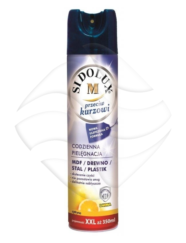 Sidolux M Spray Do Mebli 350ml MDF Drewno Stal Plastik Cytryna