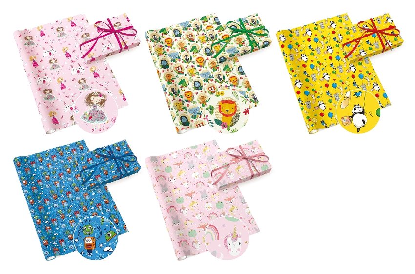 Papier Ozdobny P2 200x70 Neutral Dziecięcy /Paw