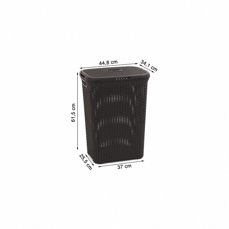 Kosz na pranie Style 60L ciemnobrązowy Curver 189206