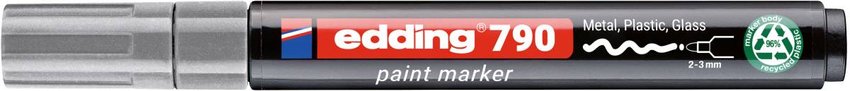Marker olejowy e-790 EDDING PCR srebrny