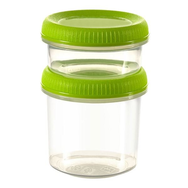 Curver Smart To Go zestaw 2 pojemników na sos 80ml 150ml zielony