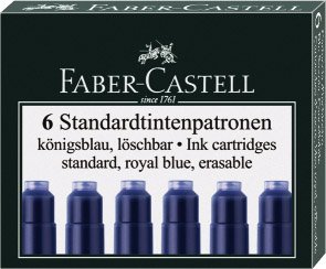 Naboje do Pióra Krótkie A'6 Niebieskie /Farber-Castell
