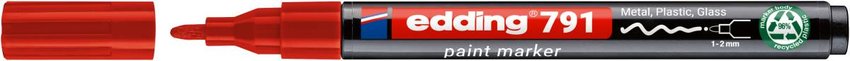 Marker olejowy e-791 EDDING PCR czerwony