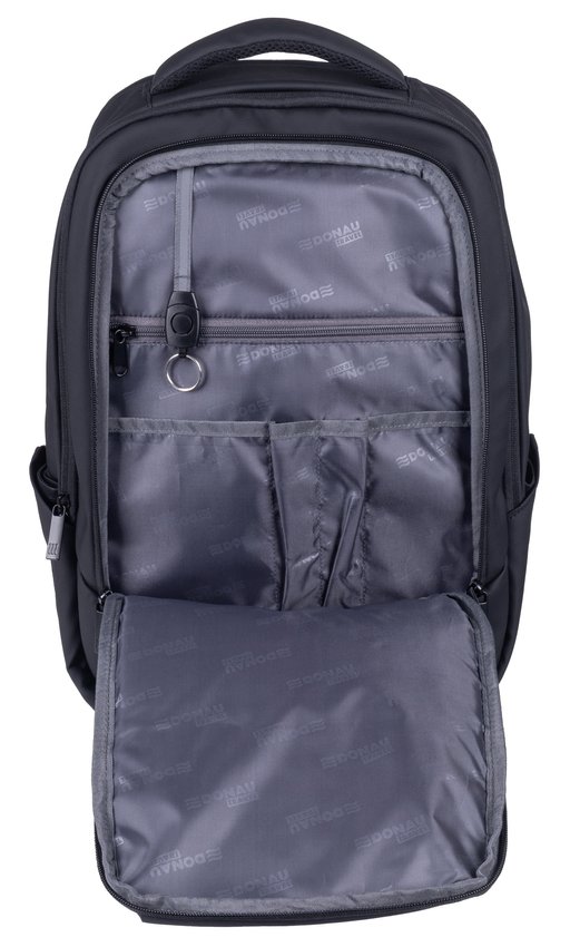 Plecak DONAU TRAVEL Berlin 15,6" 16l USB + kabel czarny