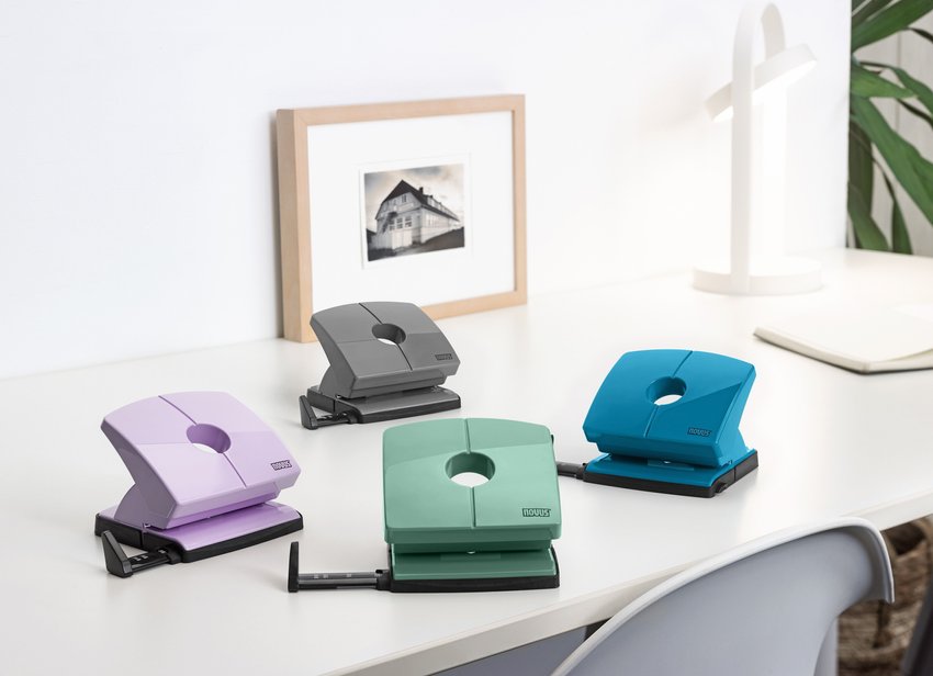 Dziurkacz Novus B220 Colorid 2 Szary (Smart Grey)