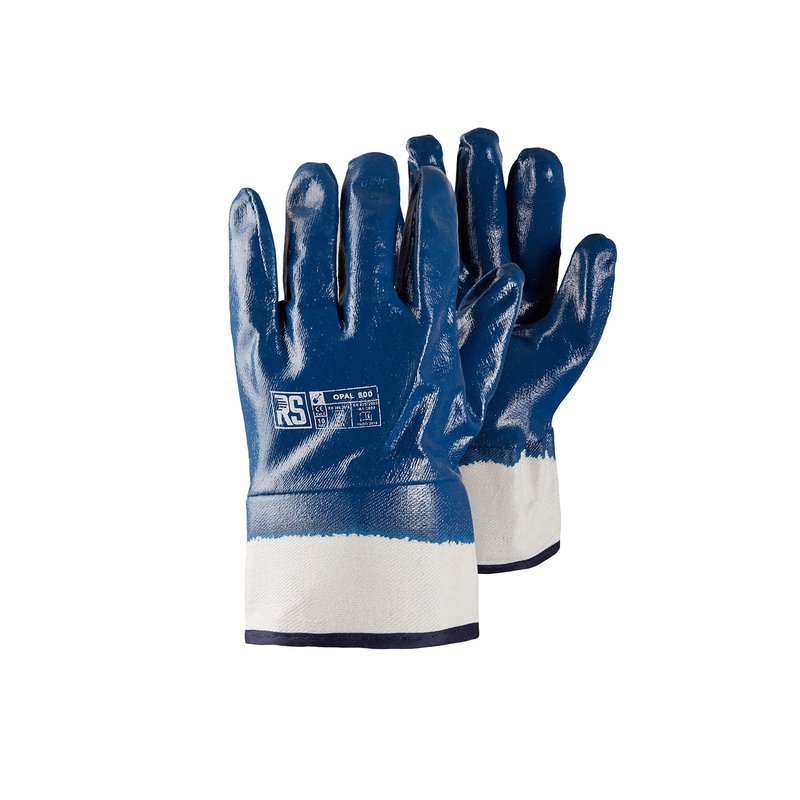 Rękawice RS Opal 800 Typu Ciężki Nitryl Rozm.10 Niebieskie   /RS-Schutz