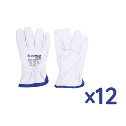 Rękawice Robocze Donau Safety Skóra Kozia Rozm. 10/XL Białe /DONAU SAFETY 12 Szt.