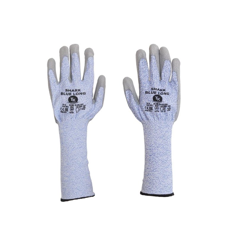 Rękawice TK Shark Długie Rozm. 7 Niebieskie   /TK GLOVES