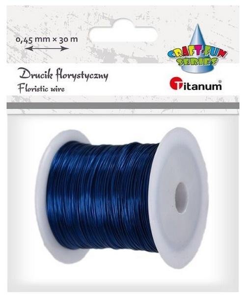 Drucik Florystyczny 0.45mm x 30m Niebieski /Titanum