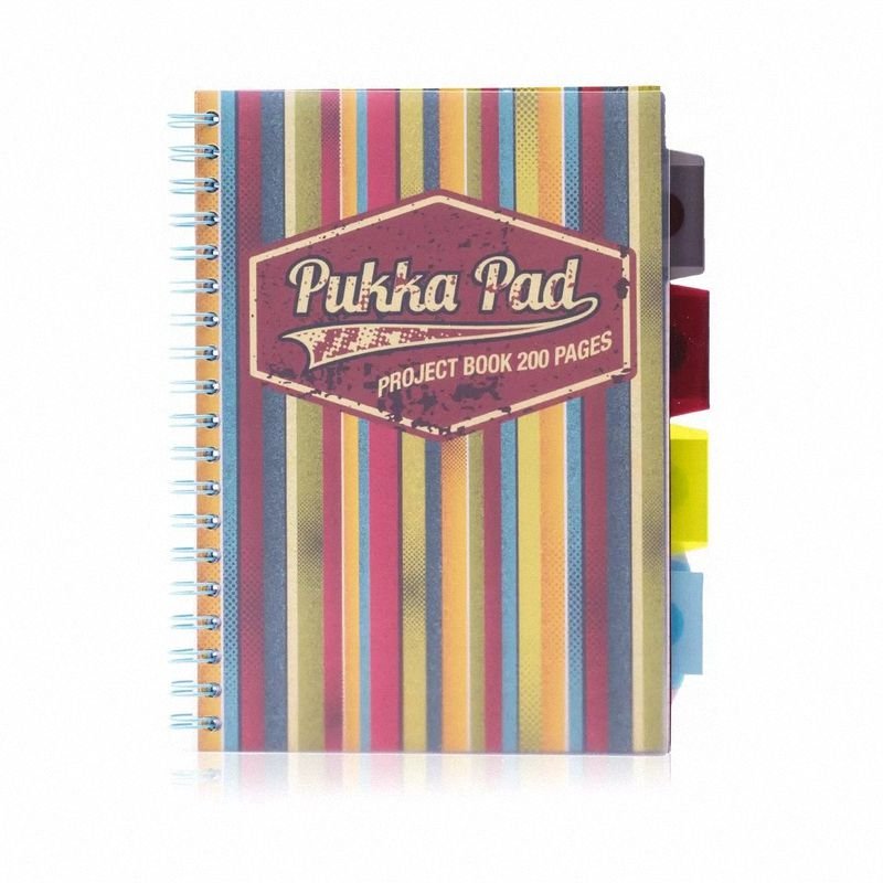 Kołozeszyt Projekt Book Americano Żółty B5 Kratka 4x25 Kartek / Pukka Pad 8227-AME