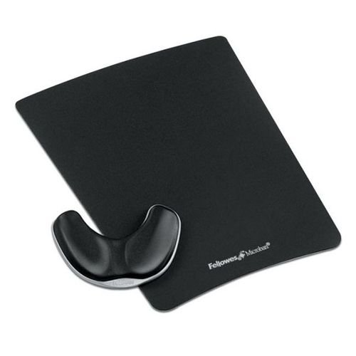 Podkładka pod Mysz i Nadgarstek Health-V Crystal 9180701 Czarna /Fellowes