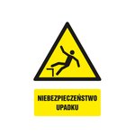 Znak TDC Niebezpieczeństwo Upadku  /TDC