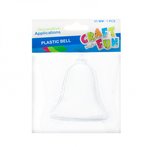 Ozdoba Dekoracyjna Plastikowy Dzwonek 8,5cm Boże Narodzenie /Craft With Fun