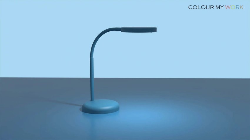 Lampa Biurkowa Led Mauljoy Niebieska