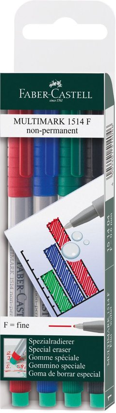 Multimark Ohp Niepermanentny F 4 Kol. Etui Plastikowe Faber-Castell