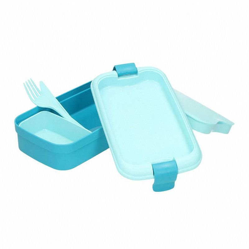 Śniadaniówka z sztućcami 1,3L niebieski Curver Lunch&Go