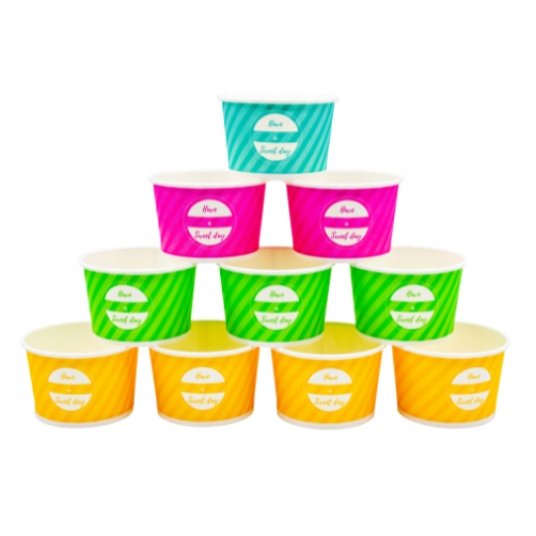 Pojemnik Papierowy na Lody 160ml Bio Sweet Day 50szt. /Love Nature