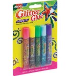 Klej z brokatem AMOS confetti GCF10B5 &#8211 10,5ml x 5 kolorów