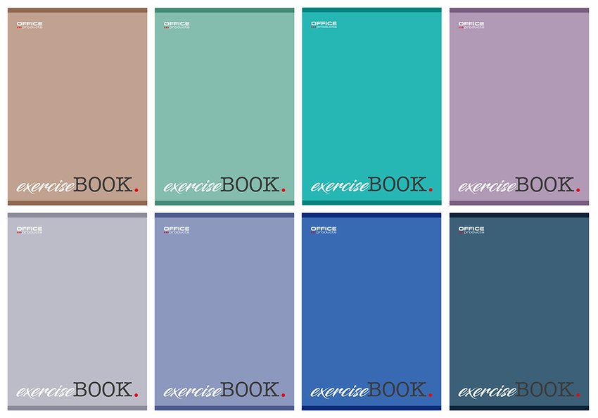 Zeszyt szkolny OFFICE PRODUCTS A5 w kratkę 60 kart., 60gsm mix kolorów