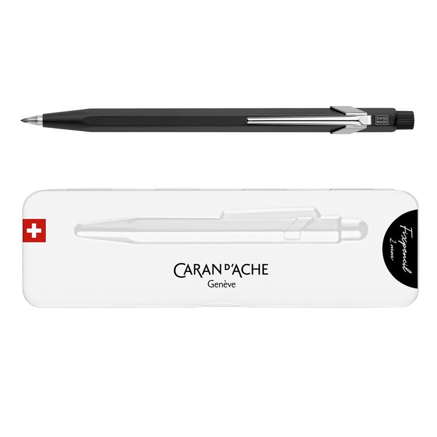 Ołówek automatyczny CARAN D'ACHE Fixpencil 2mm w pudełku czarny