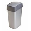 Kosz uchylny Flip Curver 186181 45L srebrny szary
