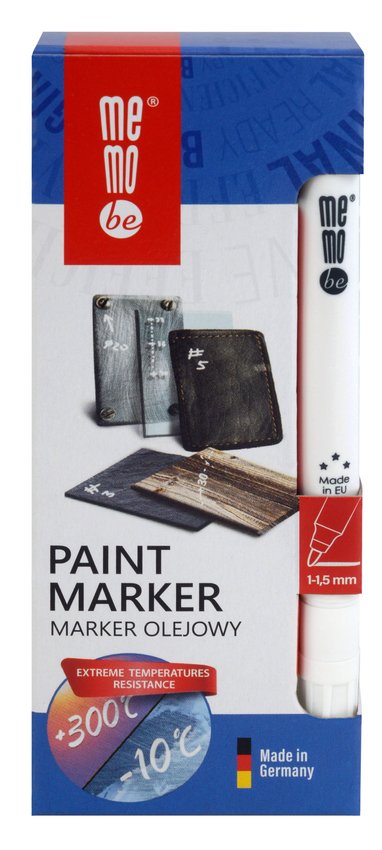 Marker Olejowy Mm300 Memobe, Końcówka Okrągła 1-1,5 Mm Biały