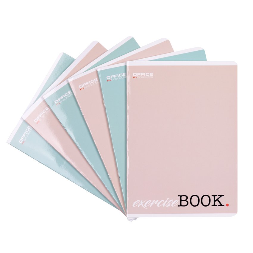 Zeszyt szkolny OFFICE PRODUCTS A5 w kratkę 32 kart., 60gsm mix kolorów