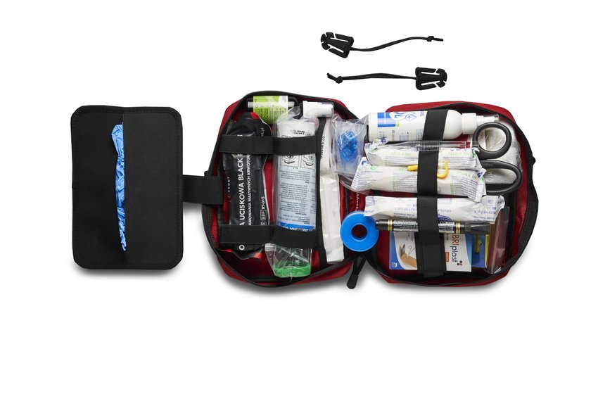 Apteczka firmowa - Biuro MAXHARTER model rozszerzony czerwony