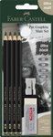 Pitt Graphite Matt Zestaw Na Blistrze 4 Ołówki 2B 6B 10B 14B + Gumka + Temperówka Faber-Castell