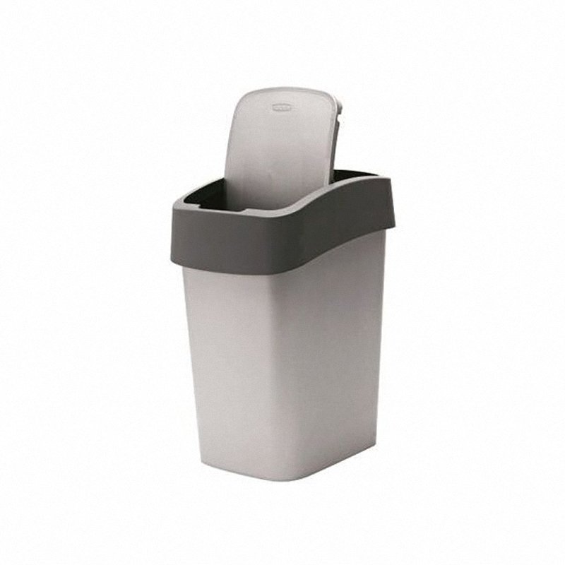 Kosz uchylny Flip Curver 186181 45L srebrny szary