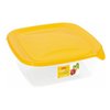 Kwadratowy pojemnik na żywność Fresh&Go 0,8L żółty Curver