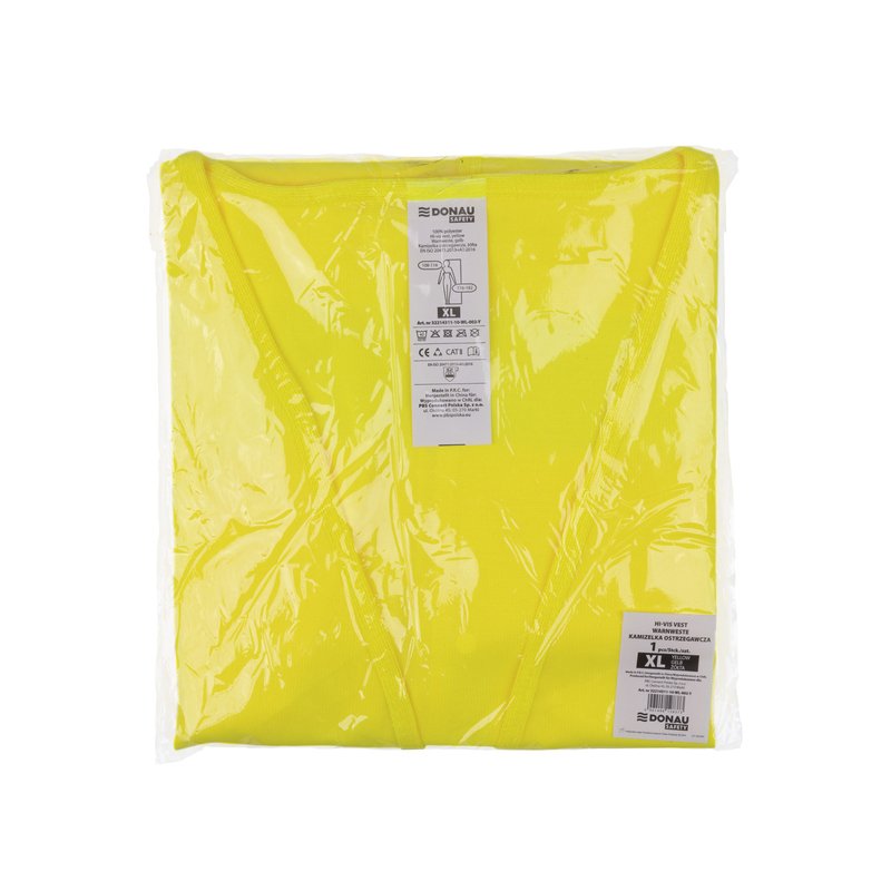 Kamizelka Ostrzegawcza Donau Safety Rozm. 2XL Żółta  /DONAU SAFETY