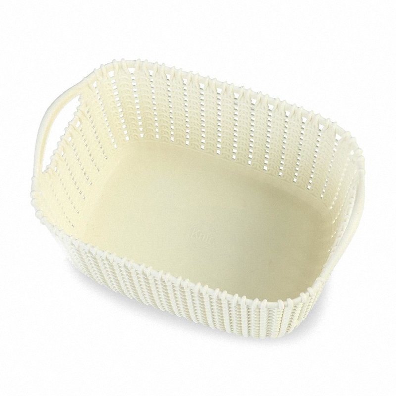 Koszyk prostokątny Curver Knit XS kremowy 226394