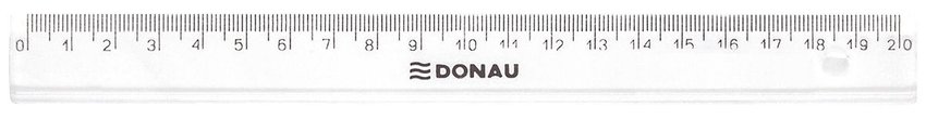 Linijka Donau 20Cm Transparentna