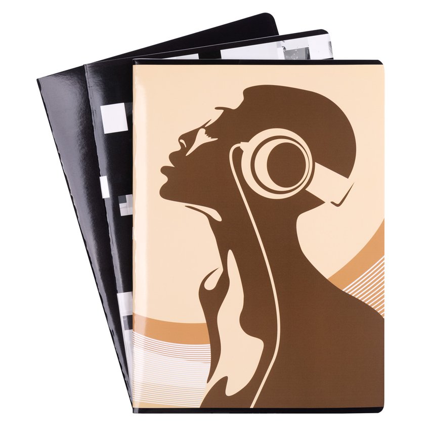 Zeszyt szkolny GIMBOO A4 w kratkę 60 kart., 70gsm mix wzorów