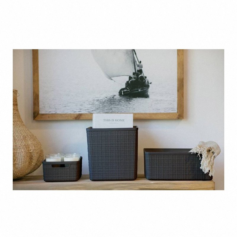 Kosz Curver Jute M ciemnoszary model 245713