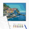 Malowanie po numerach BRUSHME 40x50 cm śródmorskie wybrzeże 1 szt., w pudełku