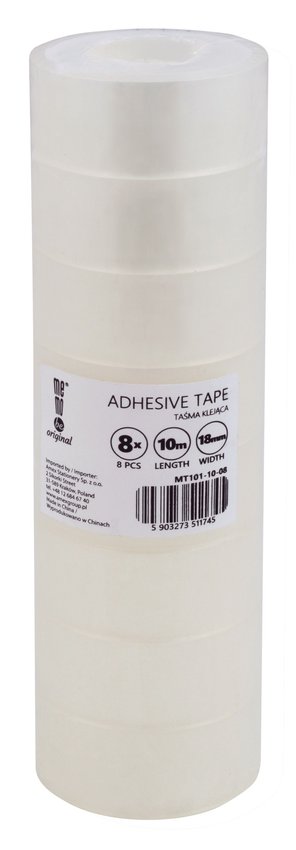 Taśma Klejąca Memobe 18Mm X 10M , 8 Sztsłupek