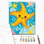 Malowanie po numerach BRUSHME 30x40 cm kids rozgwiazda 1 szt.