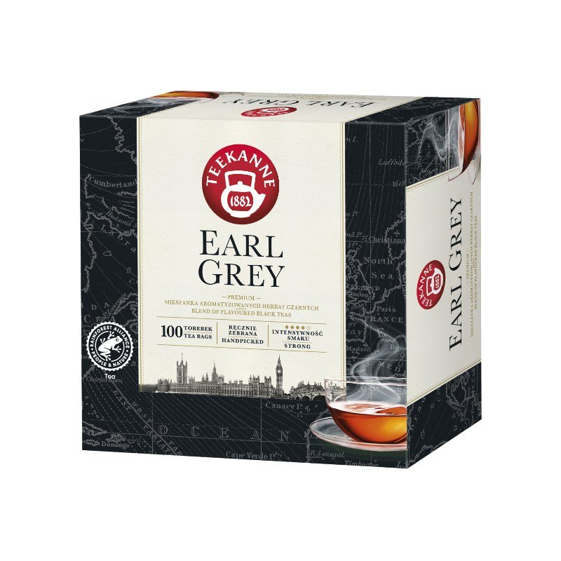 Herbata Teekanne Earl Grey Czarna 100 Torebek