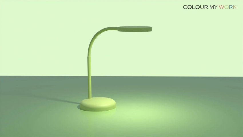 Lampa Biurkowa Led Mauljoy Limonkowa