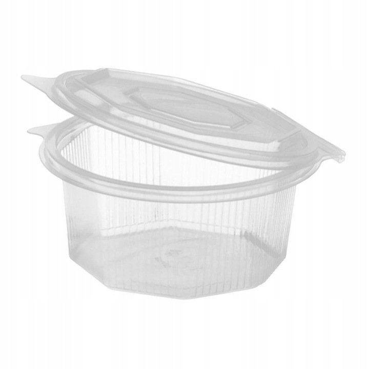 Pojemniki PP ośmiokątne z pokrywką 1000 ml 50 szt Papstar