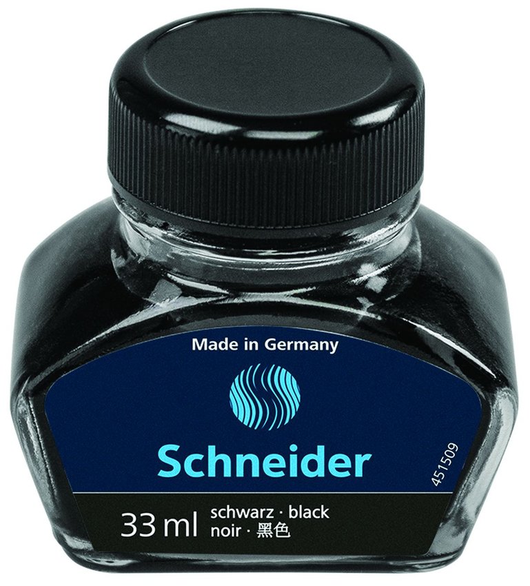 Atrament Do Piór Schneider Szklany Kałamarz 33Ml Czarny