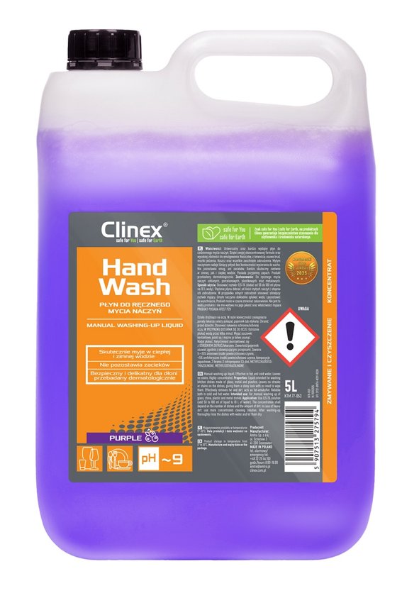 Płyn do mycia naczyń Clinex HandWash purple 5L