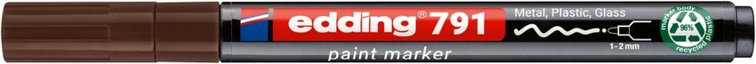 Marker olejowy e-791 EDDING PCR brązowy