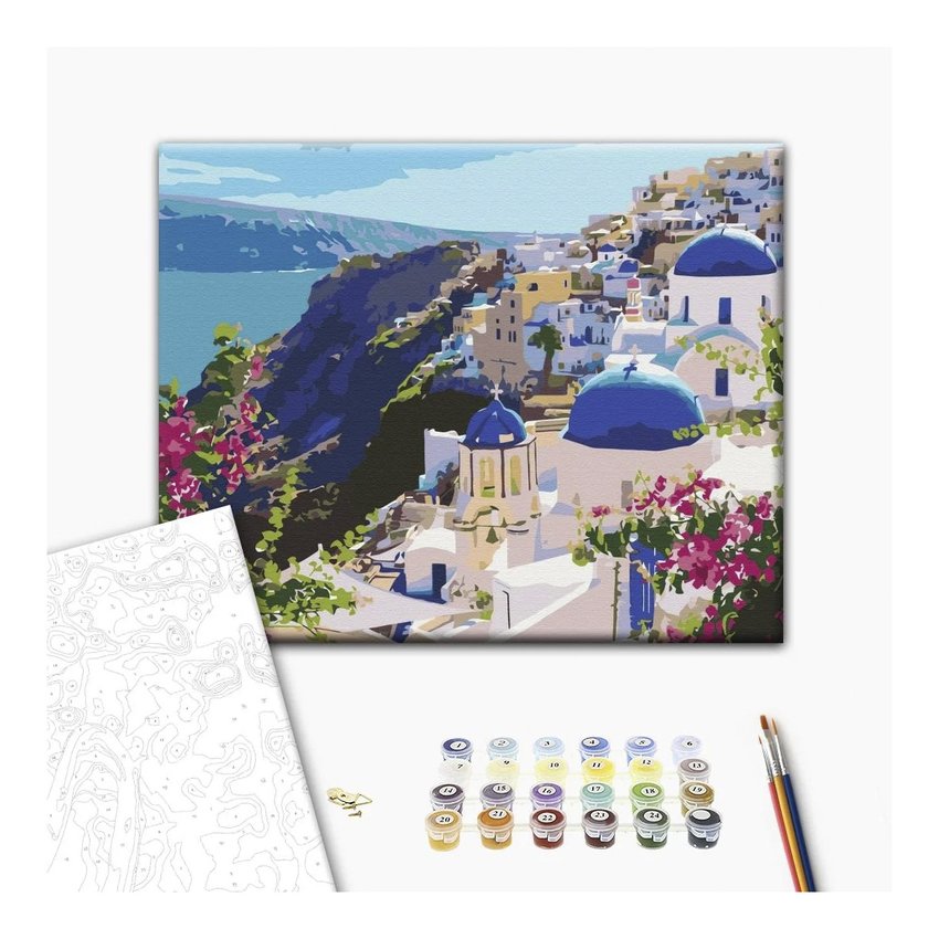 Malowanie po numerach BRUSHME 40x50 cm krajobraz Santorini 1 szt., w pudełku