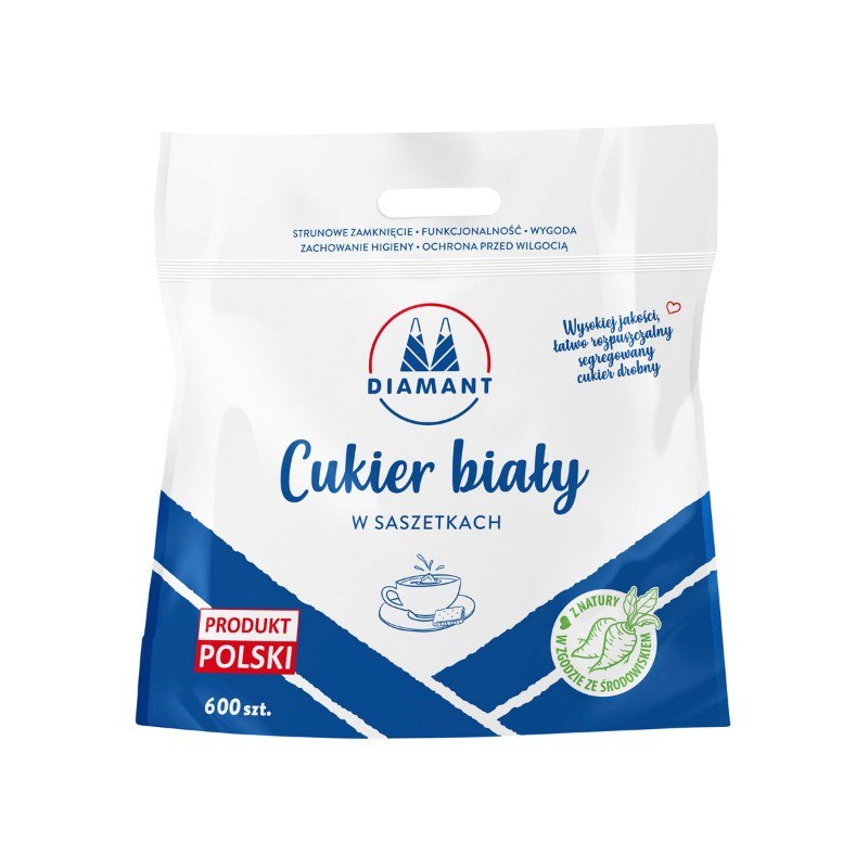 Cukier Biały Diamant W Saszetkach 600 X 5G