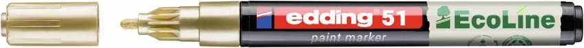 Marker olejowy na bazie wody e-51 EDDING EcoLine 1-2mm złoty