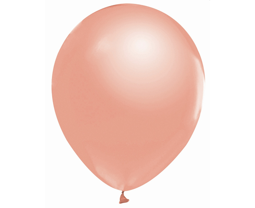 Balony Beauty&Charm, metaliki różowo-złote 12"/ 50 szt. /GoDan