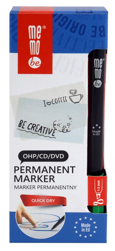 Marker Permanentny Ohp Memobe Mm253 Końcówka C 1-3 Mm Zielony
